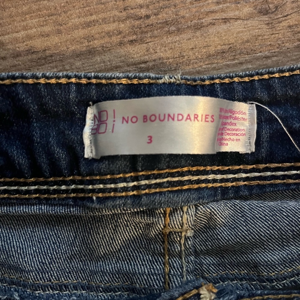 No Boundaries Dark Blue Denim Pants - Picture 3 of 3